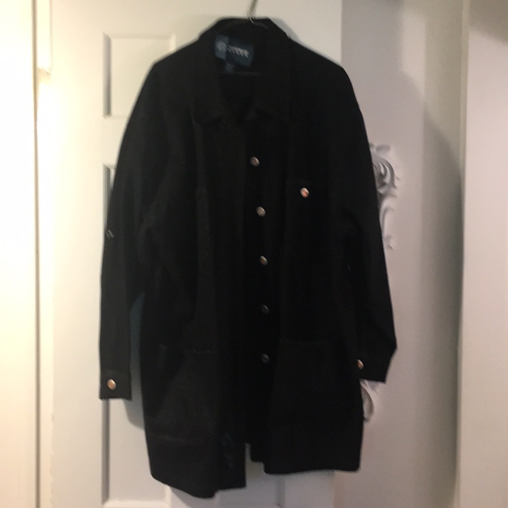 Denim long jacket size 18–20